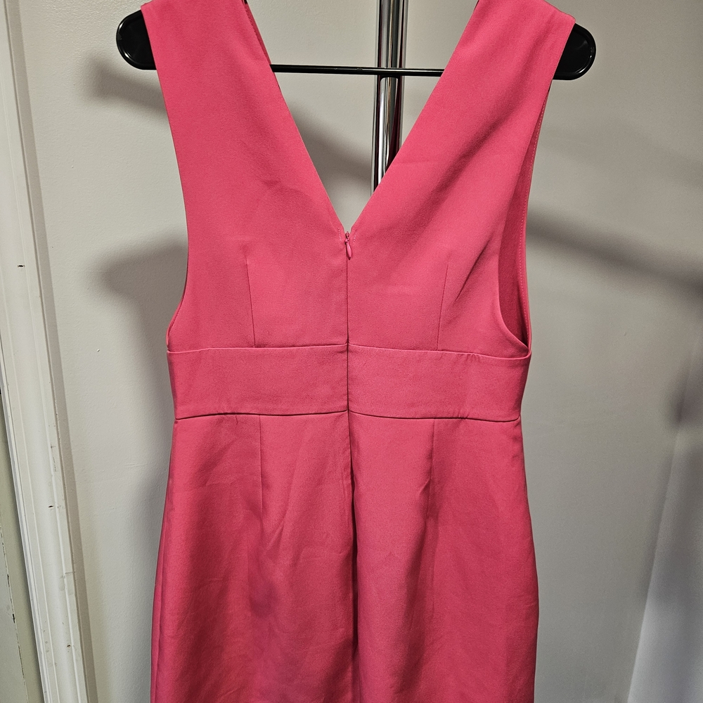 Endless Rose Hot Pink Deep V-Neck Mini Party Dress With Cutout Womens Size M - Picture 4 of 7